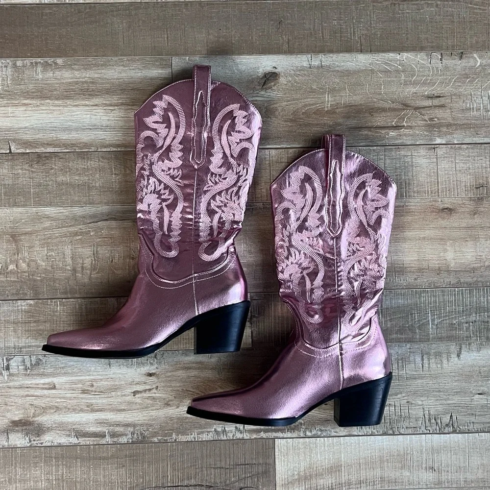 Billini Danilo Light Pink Western boot size 6 - Picture 3 of 8